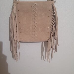 Primark Beige Crossbody Bag with Tassels